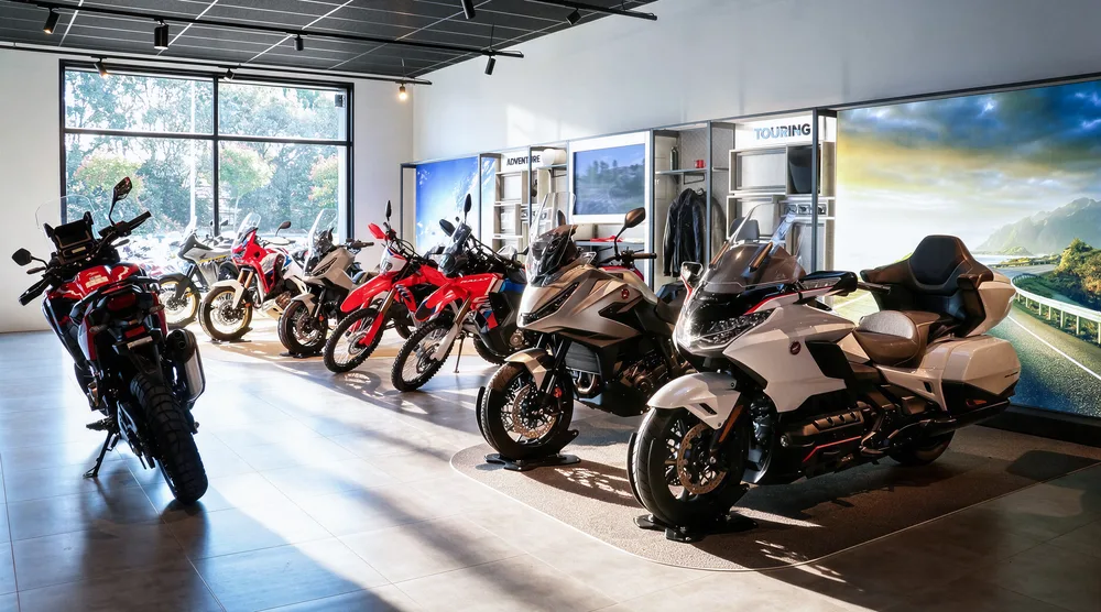 Le showroom Honda de Labège, univers Adventure et Touring